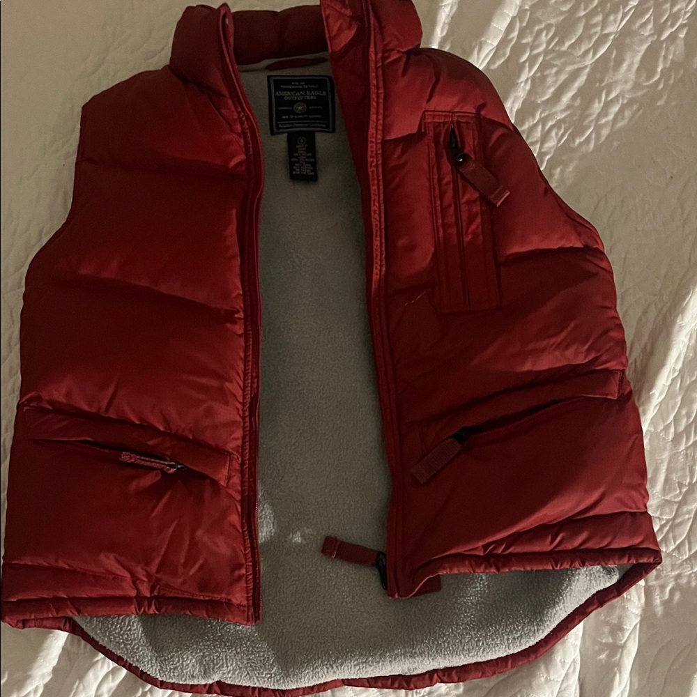 American Eagle Outfitters Red Outerwear